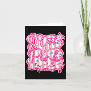 In October We Wear Pink Breast Cancer Awareness Ri Card