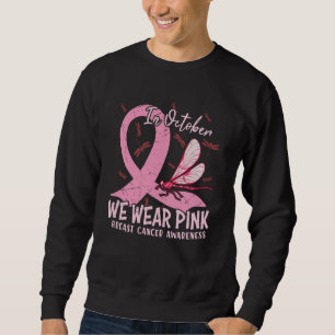 In October We Wear Pink Breast Cancer Awareness Sweatshirt
