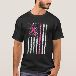 In October We Wear Pink Breast Cancer Month Americ T-Shirt
