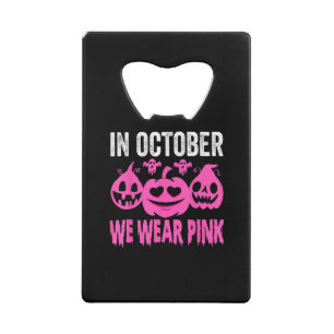 In October We Wear Pink Breast Cancer Pumpkin Hall