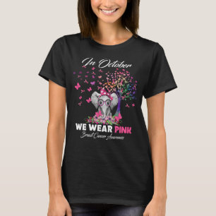 in october We Wear Pink Breast Cancer tree T-Shirt