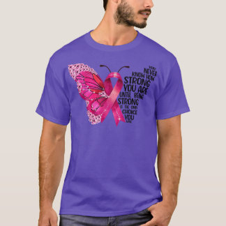 In October We Wear Pink Butterflies Breast Cancer  T-Shirt