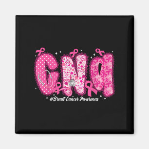 In October We Wear Pink Cna Nurse Breast Cancer Aw Magnet