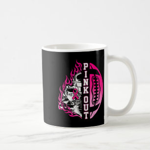 In October We Wear Pink Football Breast Cancer Awa Coffee Mug