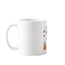 In October We Wear Pink Ghost Witch Breast Cancer 