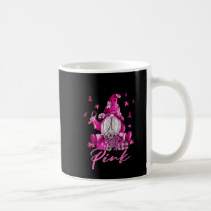 In October We Wear Pink Gnomes Breast Cancer Aware Coffee Mug