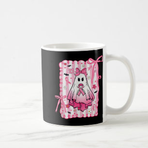 In October We Wear Pink Halloween Breast Cancer Aw Coffee Mug