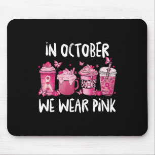 In October We Wear Pink Halloween Breast Cancer Aw Mouse Pad