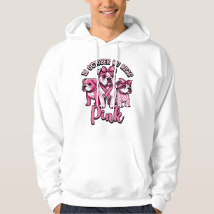 In October We Wear Pink � Halloween Cute Dogs Brea Hoodie
