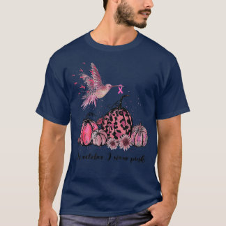 In October We Wear Pink Hummingbird Breast Cancer  T-Shirt