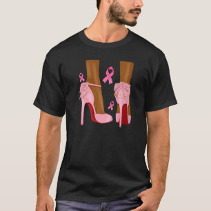 In October We Wear Pink Ribbon Melanin Black Queen T-Shirt