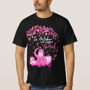 In October We Wear Pink Ribbon Sloth Breast Cancer T-Shirt