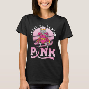 In October We Wear Pink Selkirk Rex Cat Warrior Aw T-Shirt