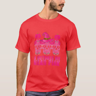 In October We Wear Pink Sugar Skull Breast Cancer T-Shirt