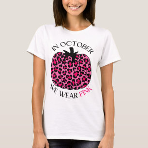 In October We Wear Pink Thanksgiving Breast Cancer T-Shirt