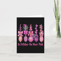 In October We Wear Pink Witch Broom Halloween Brea
