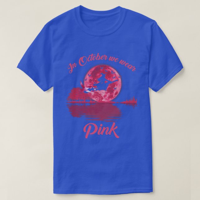 In October We Wear Pink Witch T-Shirt (Design Front)