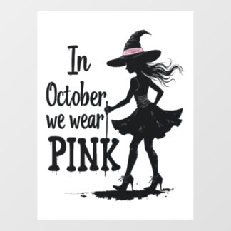 In October We Wear Pink Witches Halloween Party