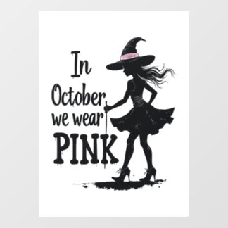 In October We Wear Pink Witches Halloween Party