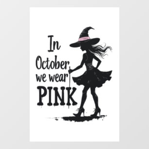 In October We Wear Pink Witches Halloween Party