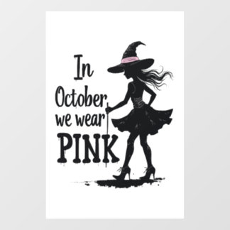 In October We Wear Pink Witches Halloween Party