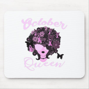 In October We Wear Pink Woman Breast Cancer Awaren Mouse Pad
