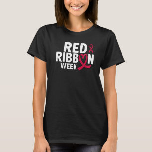 In October We Wear Red Ribbon Week Awareness 1 T-Shirt