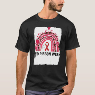 In October We Wear Red Ribbon Week Awareness T-Shirt