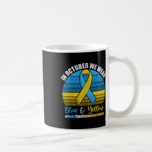 In October We Wear Yellow And Blue  Coffee Mug