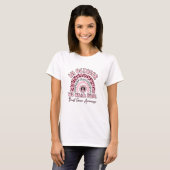 In October Wear Pink Breast Cancer Leopard Rainbow T-Shirt (Front Full)