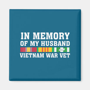 In Of Memory Husband Vietnam Veteran Family Magnet