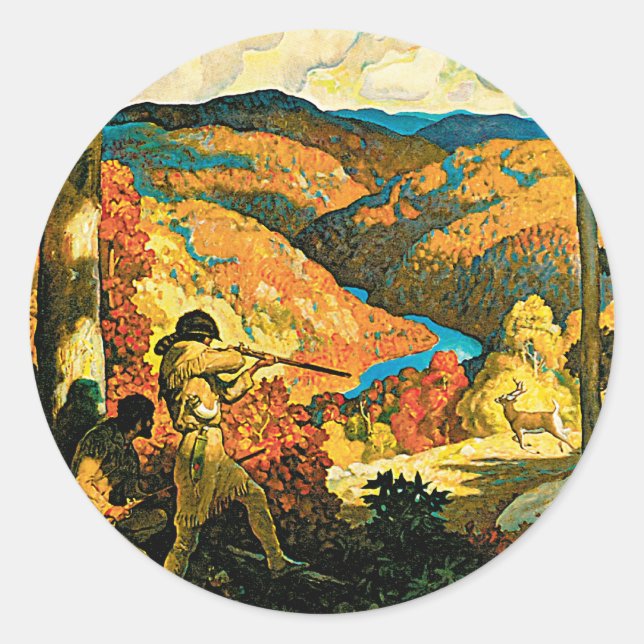 In Old Kentucky Classic Round Sticker (Front)