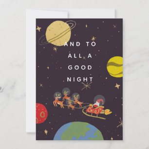 In Orbit Christmas Photo Card