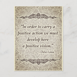 In order to carry a positive - Positive Quote´s Postcard