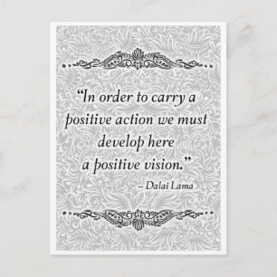 In order to carry a positive - Positive Quote´s Postcard