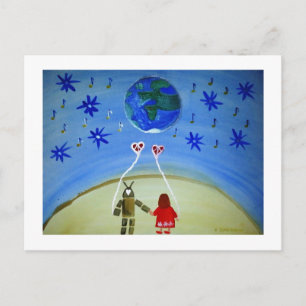 ...In Other Words...art by Jutta Gabriel... Postcard