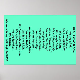In Our Classroom Poster