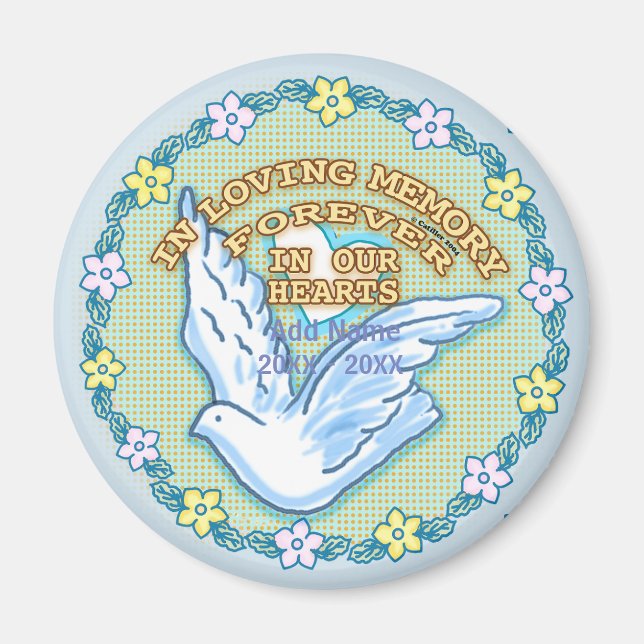 In Our Hearts Memorial  magnet  (Front)