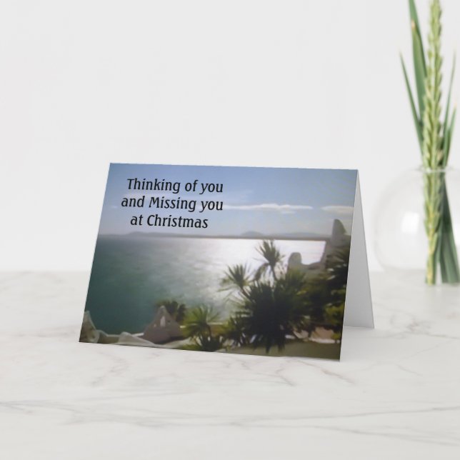 IN OUR HEARTS/MISS U AT CHRISTMAS HOLIDAY CARD (Front)