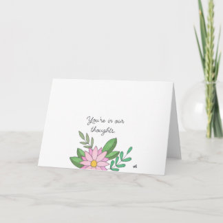 In Our Thoughts Flowers 2 Card