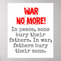 In Peace Sons Bury Their Fathers - Anti-War Quote