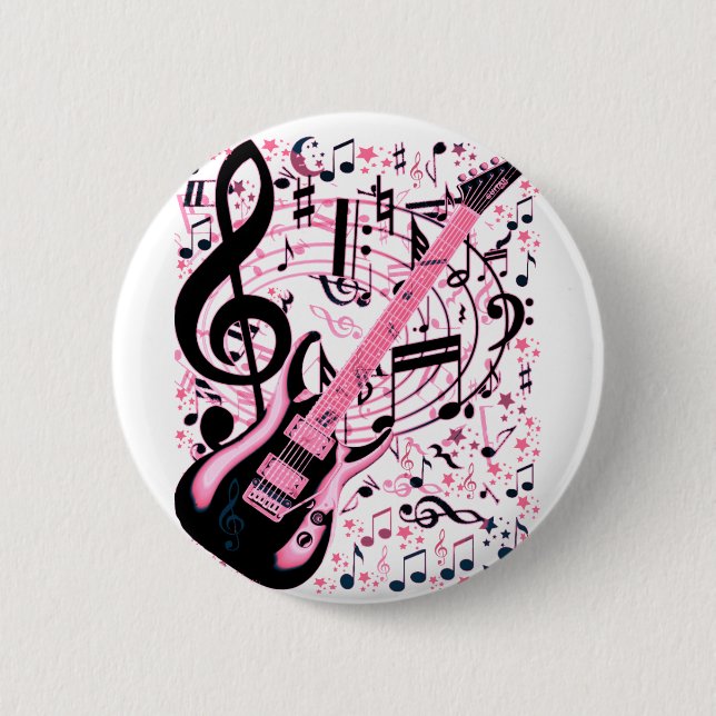 In Pink,Rock & Roll_ 6 Cm Round Badge (Front)
