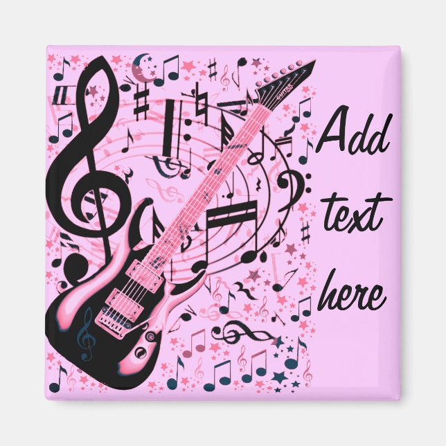 In Pink,Rock & Roll_ Magnet (Front)
