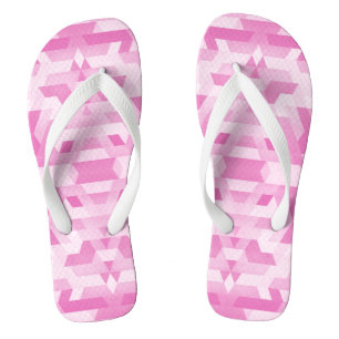 in pink tones geometric  thongs