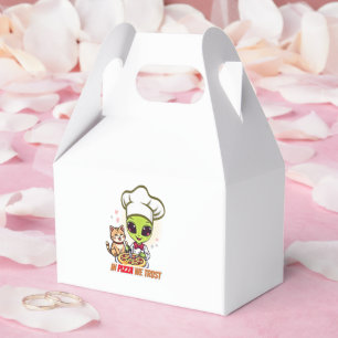 In Pizza We Trust Alien Chef Art Favour Box