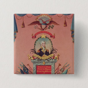 In Praise of George Washington 15 Cm Square Badge