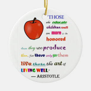 In Praise of Teachers Ceramic Ornament
