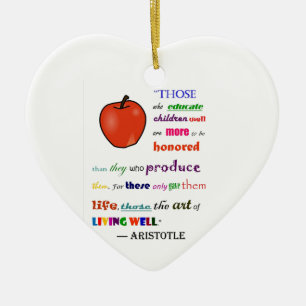In Praise of Teachers Ceramic Tree Decoration