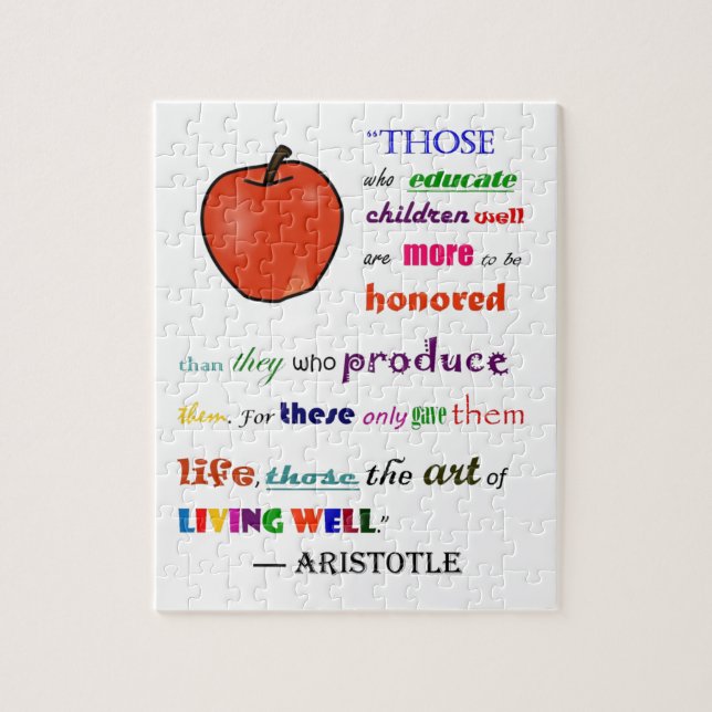 In Praise of Teachers Jigsaw Puzzle (Vertical)