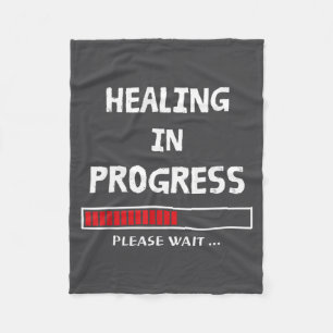 In Progress Loading Funny Sarcastic Sarcasm Quote Fleece Blanket